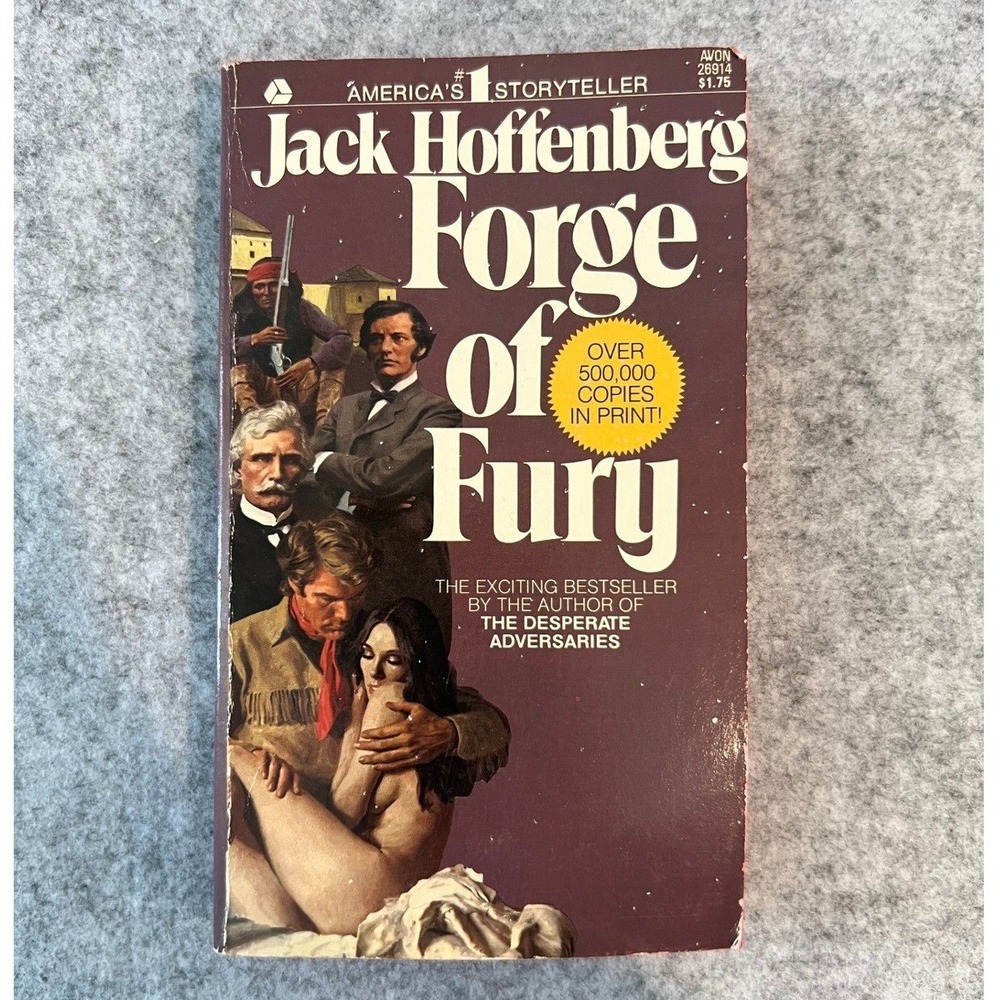 Forge of Fury by Jack Hoffenberg - Vintage Paperback Historical Western Fiction